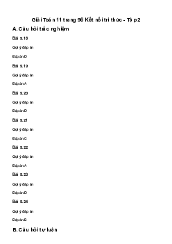 Toán 11 Bài tập cuối chương IX - sách Kết Nối Tri Thức