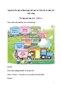 Soạn bài: Ôn tập và Đánh giá cuối học kì 2 Tiếng Việt 3 | Kết nối tri thức