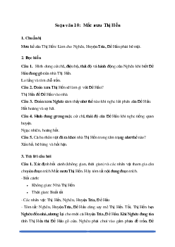 Soạn bài Mắc mưu Thị Hến - Cánh diều 10