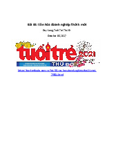 Văn Hóa Doanh Nghiệp Trong Thời Kỳ Hội Nhập | Đại học Văn Lang