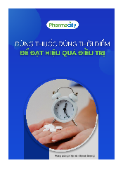 Dùng thuốc đúng thời điểm để đạt hiệu quả điều trị - Lý  Dược | Trường đại học Quốc Tế Hồng Bàng