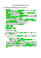 Đề cương Triết học 2021 - Triết học Mác Lênin | Trường Đại học Văn hóa Hà Nội