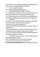 Đề cương ôn tập môn kinh tế vi mô –Trường Đại học Hoa Sen