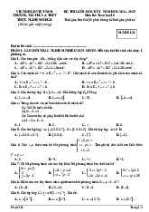 Đề giữa kỳ 1 Toán 10 năm 2024 – 2025 trường Thực Nghiệm Khoa Học Giáo Dục – Hà Nội