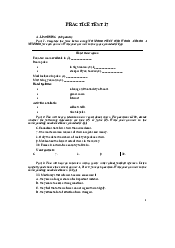 Practice Test 17 - English A2| Đại học Sư Phạm Hà Nội