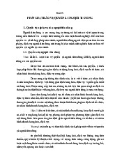 Tài Liệu Pháp Luật: Quyền và Nghĩa Vụ Người Tiêu Dùng môn Pháp luật | Trường Đại Học Thái Nguyên