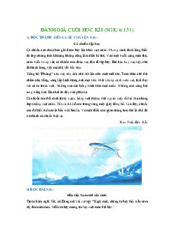 Giải VBT môn Tiếng việt 2 - Đánh giá cuối học kì 1 | Chân trời sáng tạo