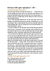 Bài tập có dấu gạch ngang lớp 4 - đề 1