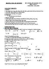 Đề cương học kỳ 1 Toán 7 năm 2024 – 2025 trường THCS Lê Quý Đôn – Hà Nội