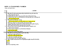Câu hỏi trắc nghiệm - Tài chính tiền tệ | Học viện Chính sách và Phát triển