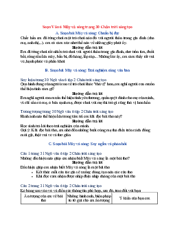 Soạn Ngữ văn 6 sách Chân trời sáng tạo bài Mây và sóng