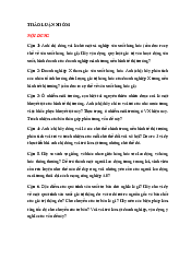 Chủ đề thảo luận - Kinh tế chính trị Mác-Lê nin | Trường Đại học Tài nguyên và Môi trường Hà Nội