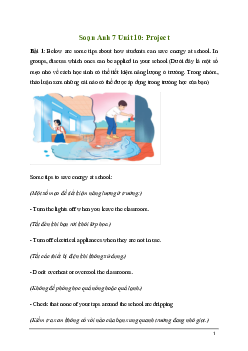 Giải Tiếng Anh 7 Unit 10: Project | Global Success