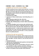 C2H5OH + CuO → CH3CHO + Cu + H2O