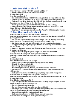 Giải SGK Địa lí 7 Bài 7: Bản đồ chính trị châu Á, các khu vực của châu Á Kết nối tri thức