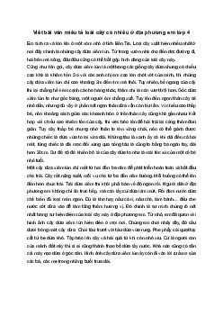 Tả loài cây có nhiều ở địa phương em | Tập làm văn 4