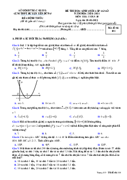 Đề HSG Toán 10 năm 2020 – 2021 cụm THPT huyện Yên Dũng – Bắc Giang