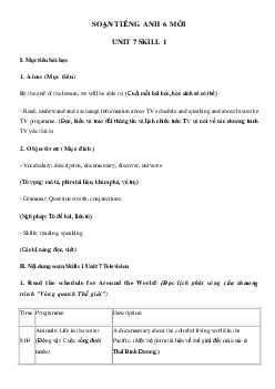 Tiếng Anh lớp 6 Unit 7 Skills 1