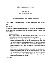Đề cương môn Luật hiến pháp - Trường Đại học lao động -  xã hội