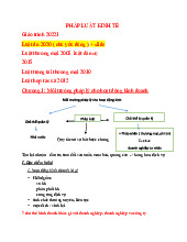 Bài giảng môn Pháp luật kinh tế  |Đại học Nội Vụ Hà Nội