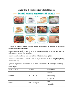Unit 5 lớp 7 Project sách Global Success