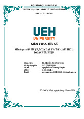 Kiểm tra giữa kỳ môn Sáp nhập, mua lại và tái cấu trúc doanh nghiệp  | Trường Đại học Kinh tế Thành phố Hồ Chí Minh