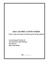 Báo cáo thực tập tốt nghiệp: Ấn phẩm truyền thông marketing thương hiệu thời trang Elizabeth | Môn Thiết kế đồ họa - Trường Cao đẳng công thương Việt Nam