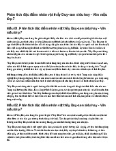 Phân tích đặc điểm nhân vật thầy Đuy-sen siêu hay - Văn mẫu lớp 7