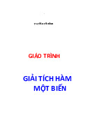 Giáo trình giải tích hàm một biến môn Toán ứng dụng | Trường Đại học Sư phạm Thành phố Hồ Chí Minh