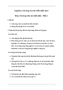 Tập làm văn lớp 5: Dàn ý Tả cảnh công viên vào buổi chiều (3 mẫu)