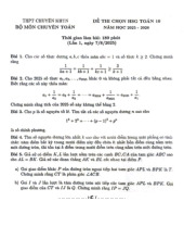 Đề chọn HSG Toán 10 lần 1 năm 2025 – 2026 trường THPT chuyên KHTN – Hà Nội
