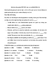 Đề thi thử tốt nghiệp THPT 2025 môn tiếng Anh sở GD&ĐT Bến Tre