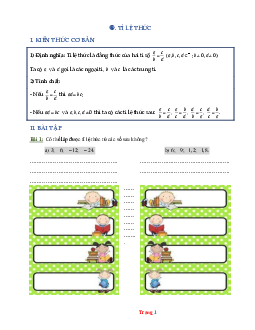 Bài tập toán lớp 7 tỉ lệ thức ( có lời giải chi tiết )
