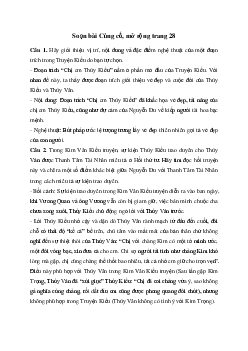 Soạn bài Củng cố, mở rộng trang 28 Kết nối tri thức