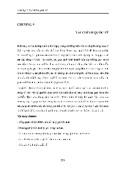 Lý thuyết Chương 9 Thương mại quốc tế : Tài chính quốc tế