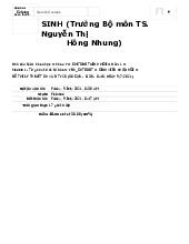 Top 30 câu trắc nghiệm kiểm tra môn sinh, di truyền học - Đại học Y dược Thành phố Hồ Chí Minh