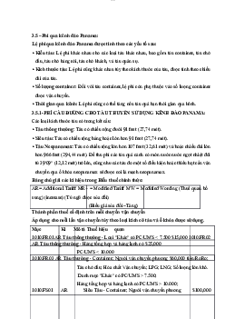 31 đầu phí khi qua cảng Panama - Địa lý vận tải thuỷ  | Trường Đại học Giao thông Vận Tải