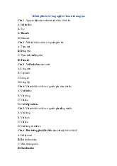 Đề thi giữa học kỳ 2 môn Công nghệ lớp 6 năm học 2024 - 2025 - Đề số 2 | Bộ sách Chân trời sáng tạo