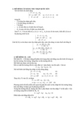 Lý thuyết chương 2: Mô hình cân bằng thu nhập quốc gia | Môn kinh tế tài chính
