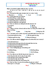 Đề Kiểm Tra Giữa Kỳ 1 Địa Lí 7 Kết Nối Tri Thức 2025-2026 Có Đáp Án Ma Trận