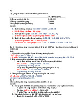 Đáp án ôn tap cuối kỳ Vĩ mô: Phân tích, Tính và Đánh giá | Kinh tế vĩ mô | Đại học Tôn Đức Thắng