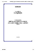 NHỮNG NGUYÊN LÍ CƠ BẢN CỦA CHỦ NGHĨA MÁC - LÊ NIN