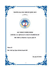 Các quy luật cơ bản của phép BCDV | Bài thuyết trình nhóm môn triết học mác - lênin