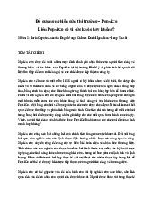 Đề cương nghiên cứu Pepsi | Nguyên Lý Marketing | Đại học Tôn Đức Thắng