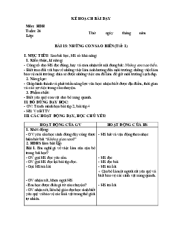 Giáo án buổi chiều môn Tiếng Việt 2 sách Kết nối tri thức với cuộc sống (Cả năm) | Tuần 26