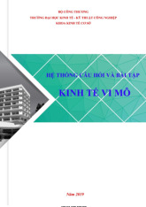 Hệ thống câu hỏi bài tập Kinh tế vi mô | Đại học Kinh tế kỹ thuật công nghiệp