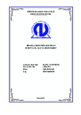 Tiểu luận A trường đại học kinh tế quốc dân