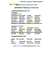 Những Động Từ Theo Sau Là To V và V-ing - Tài Liệu Ôn Tập Ngữ Pháp