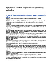 Nghị luận về Tinh thần tự giác của con người trong cuộc sống - Ngữ văn 9