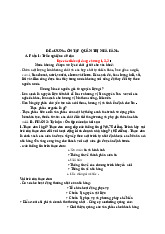 Đề cương ôn tập môn quản trị bán hàng | trường Đại học Huế